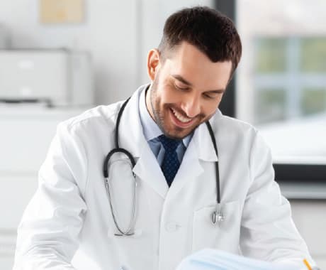 Licensed MA physicians Licensed Massachusetts physician conducting a Medical Marijuana Card consultation